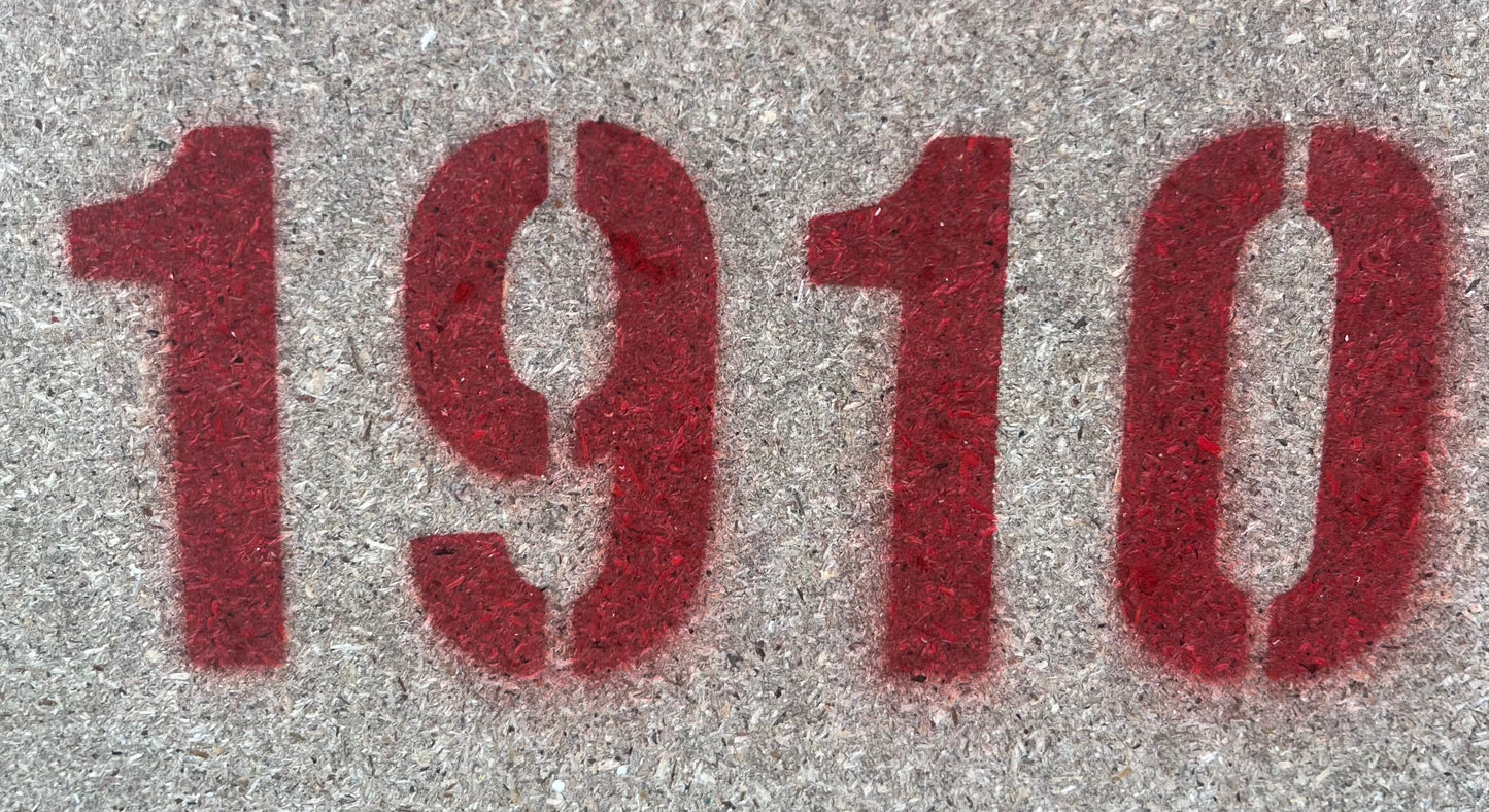 1910 Schablone / Stencil