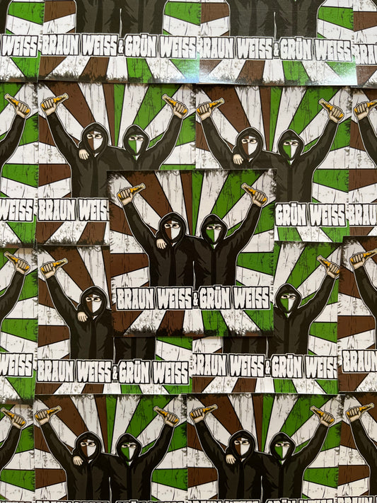 Braun Weiss - Grün Weiss II
