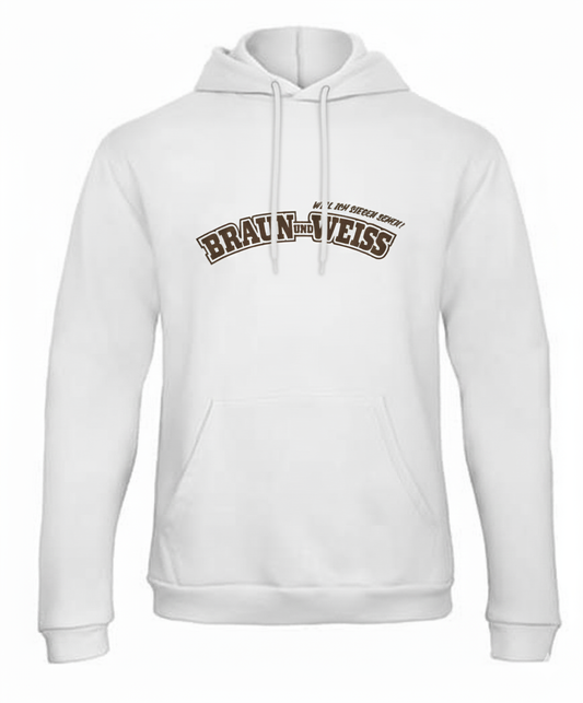 Hoodie Braun und Weiss