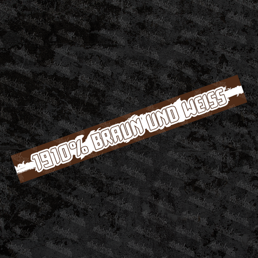 1910% Braun und Weiss Seidenschal