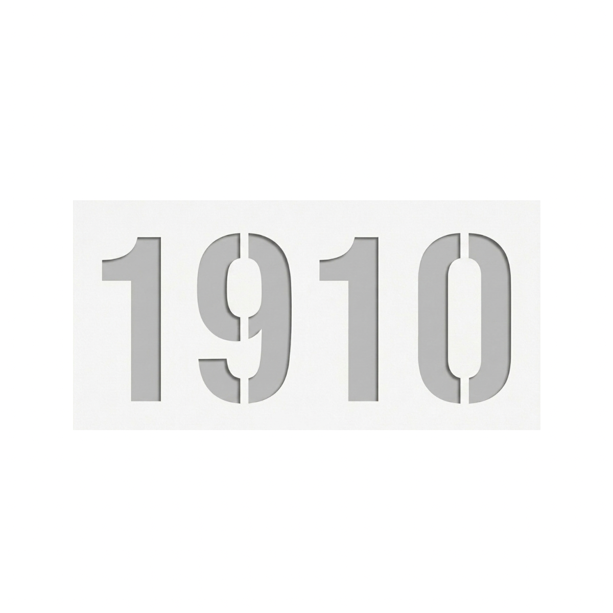 1910 Schablone / Stencil