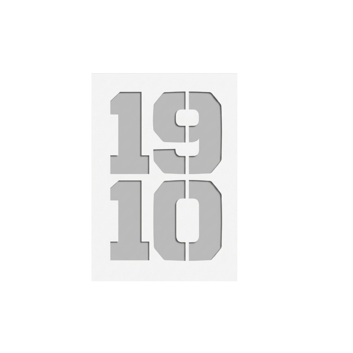 1910 Block Schablone / Stencil