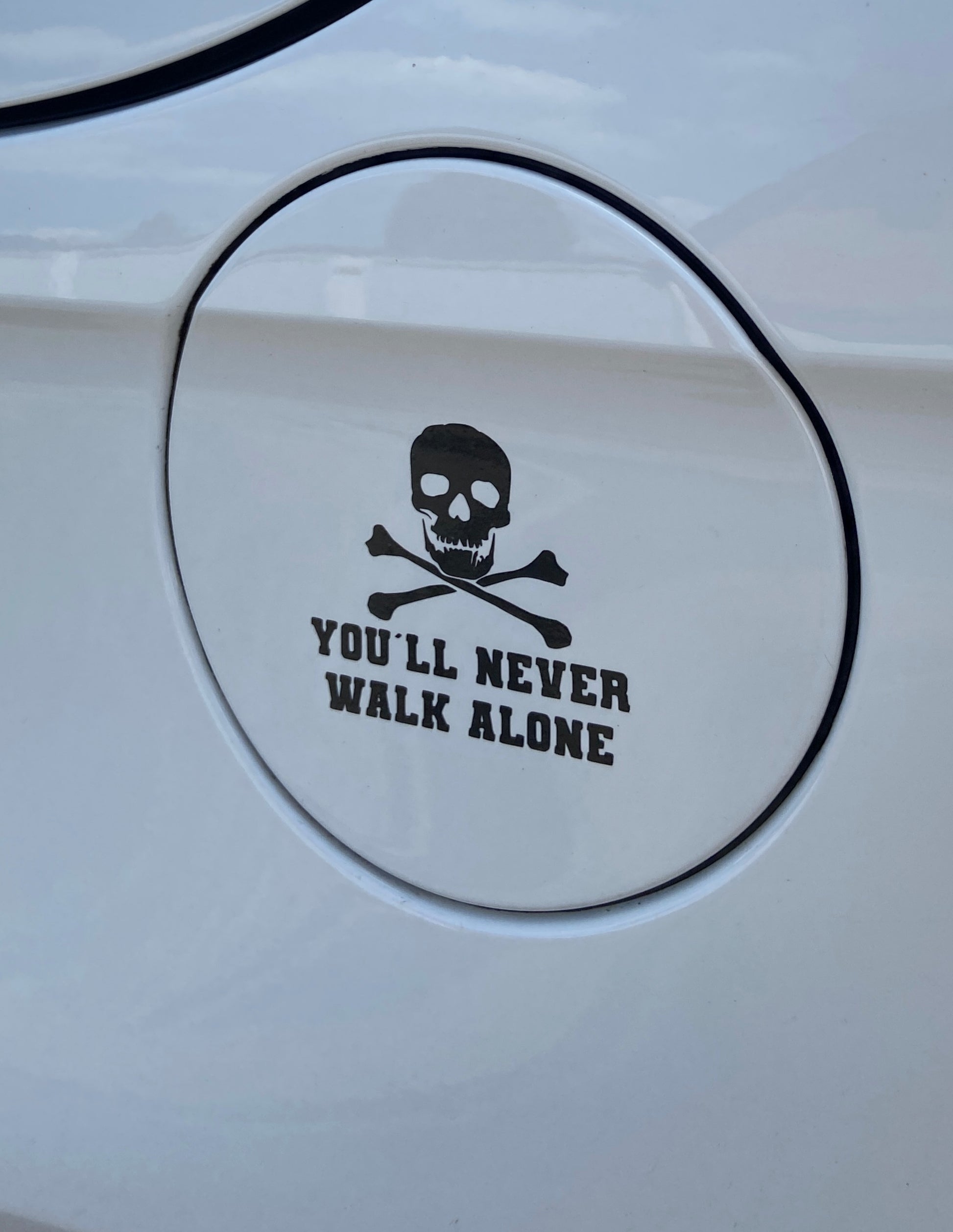 You´ll never walk alone Totenkopf Autoaufkleber – Kiezlabel